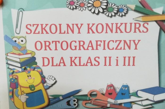 Szkolny konkurs ortograficzny klas II i III [AKTUALIZACJA GALERII]